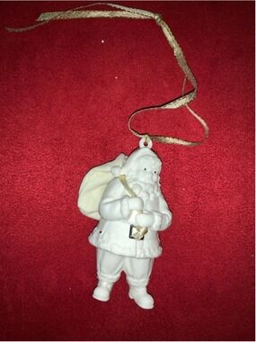 Pandora White Santa Claus Christmas Ornament One Size charm bag